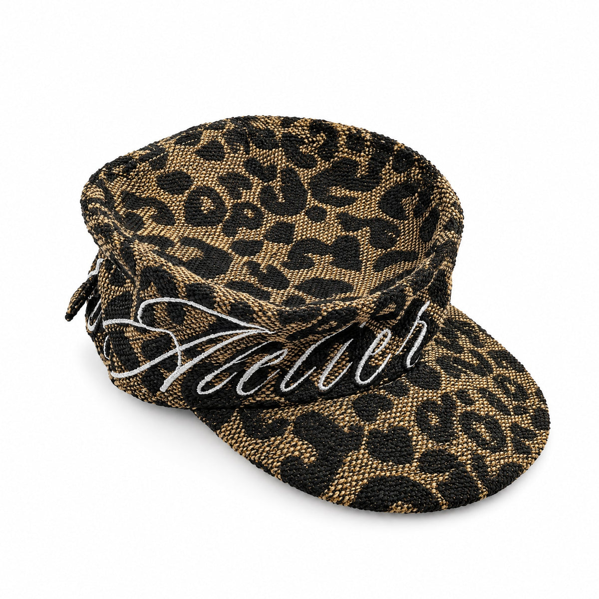Baseball cap à Visière Plate – Broderie Léopard Maison Meiko Maison Bagel Atelier