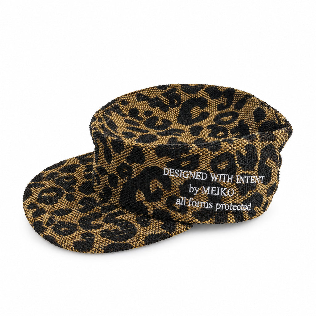 Baseball cap à Visière Plate – Broderie Léopard Maison Meiko Maison Bagel Atelier